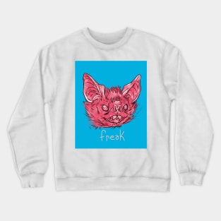 pink freak buck teeth Crewneck Sweatshirt